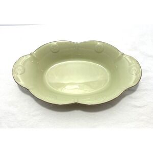 Casa Stone by Casafina Meridian Portuguese Stoneware Oval Dish Pale Green